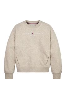 Белый свитер Essential с круглым вырезом Tommy Hilfiger, белый