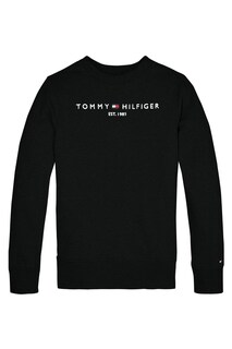 Эссенциальный черный свитшот Tommy Hilfiger, черный