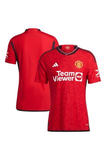 Аутентичная домашняя футболка Manchester United на сезон 2023-24 adidas, красный