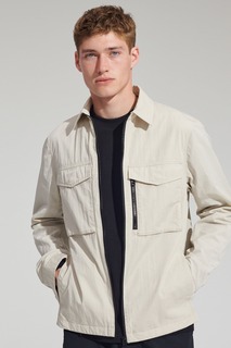 Куртка-рубашка с практичным воротником Next, серый