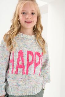 Annette Happy розовый вязаный свитер Angel &amp; Rocket, розовый