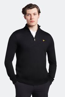 Свитер на молнии с воротником 3/4 Lyle &amp; Scott, черный