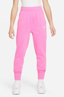 Флисовые джоггеры Club приталенного кроя и завышенной талией Nike, розовый