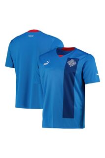 Домашняя футболка Исландии 2022 Puma, синий