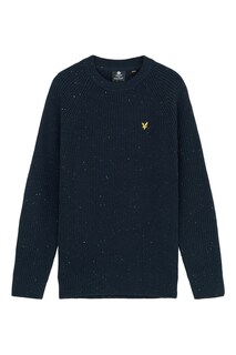 Свитер в рубчик в крапинку Lyle &amp; Scott, синий