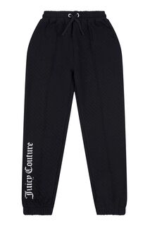 Стеганые спортивные штаны для девочек свободного кроя Juicy Couture, черный