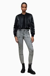 Серые джинсы скинни AllSaints Duran All Saints, серый