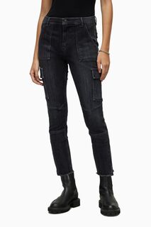 Джинсы скинни AllSaints Duran All Saints, черный