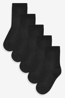 Комплект из 5 пар носков с высоким содержанием хлопка и мягкой подошвой Next, черный