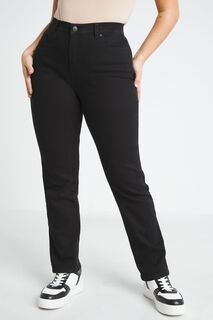 Черные прямые джинсы 24/7 Simply Be, черный
