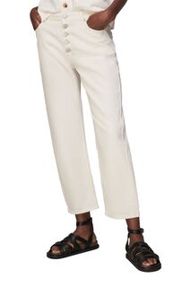 Оригинальные белые джинсы Hollie на пуговицах Whistles, белый