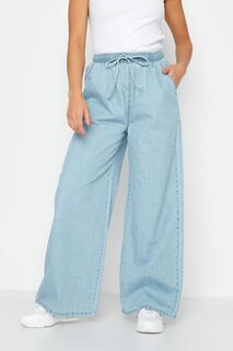 Широкие джинсы без застежки PixieGirl Petite, синий