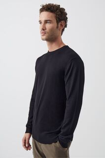 Черный свитер с круглым вырезом French Connection, черный