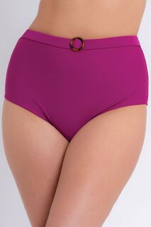 Трусики бикини оливкового цвета с завышенной талией Retro Sun Curvy Kate, фиолетовый