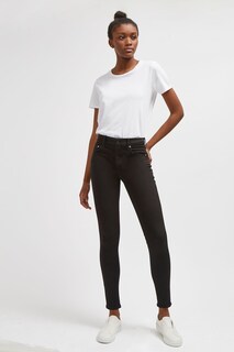 Черные джинсы скинни Rebound French Connection, черный