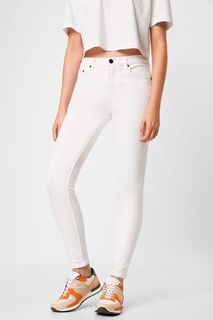 Белые джинсы скинни Rebound Summer French Connection, белый