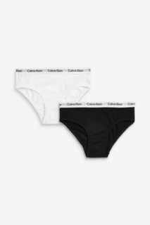 Пары хлопковых трусиков-бикини Modern для девочек Calvin Klein, черный