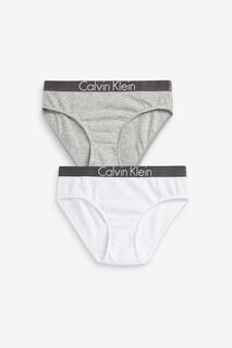 Комплект из 2 пар нижнего белья для девочек Calvin Klein, серый