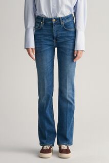 Расклешенные джинсы узкого кроя Gant с расклешенными штанинами GANT, синий
