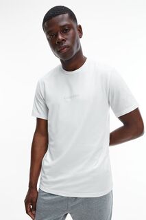 Белая футболка из коллекции домашней одежды Calvin Klein, белый