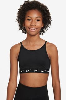 Спортивный бюстгальтер Dri-FIT One с логотипом Nike, черный