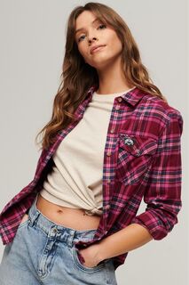 Фланелевая рубашка в клетку Lumberjack Superdry, красный