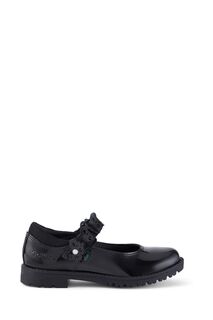 Черные лаковые туфли для девочек Junior Lachly Butterfly MJ Kickers, черный