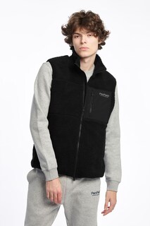 Черный уличный жилет Медведь из искусственной овчины на молнии Penfield, черный
