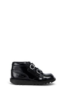 Черные лаковые туфли для девочек Junior Kick Hi Vel Bloom Kickers, черный