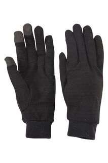 Мужские перчатки из шерсти мериноса Mountain Warehouse, черный