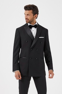 Sinatra черный двубортный пиджак приталенного кроя Skopes, черный