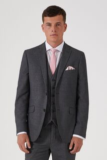 Серый приталенный пиджак Harcourt Skopes, серый