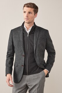 Куртка из британской ткани со съемной жилеткой без рукавов Joules, серый