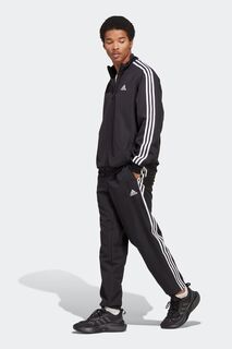 Спортивный костюм спортивный с 3 полосками adidas, черный