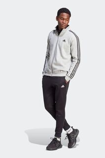 Спортивная одежда Базовый флисовый спортивный костюм с 3 полосками adidas, серый