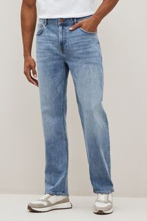 Незаменимые джинсы свободного кроя и эластичной ткани Next, синий