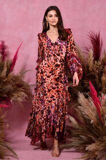 Флоренция Розовое платье с рюшами для животных Ro&amp;Zo, розовый Ro&Zo
