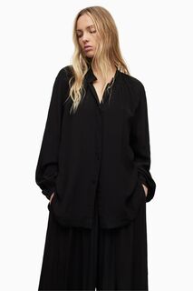 AllSaints Hezzy черная рубашка All Saints, черный