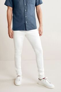 Элегантные эластичные джинсы Next, белый