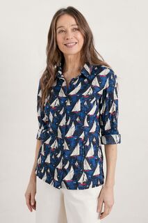 Рубашка Лариса из натурального хлопка Seasalt Cornwall, синий