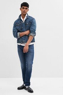 Мягкие джинсы узкого кроя с технологией Washwell Gap, синий