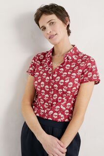 Рубашка с коротким рукавом Cornwall Rushmaker Seasalt, розовый