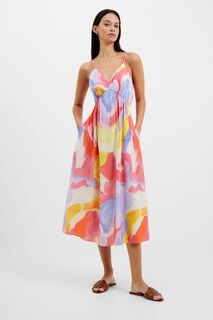 Sadora Faron розовое солнцезащитное платье с драпировкой French Connection, розовый