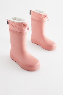 Веллингтонские ботинки с термоподкладкой Next, розовый