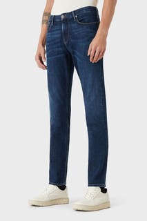 Мужские джинсы J06 приталенного кроя Emporio Armani, синий