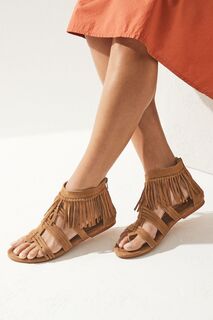 Кожаные гладиаторы Forever Comfort Boho Next, коричневый