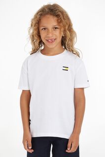 Белая футболка с логотипом Fun Tommy Hilfiger, белый