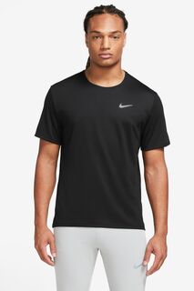 Беговая футболка Dri-FIT Miler Nike, черный
