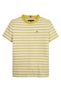 Бретонская футболка в желтую полоску Tommy Hilfiger, желтый