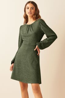Мягкое мини-платье со сборками Friends Like These, зеленый